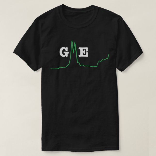 Camiseta Gráfica GME Squeeze Verde Diamante Manos a la Luna (Diseño del anverso)