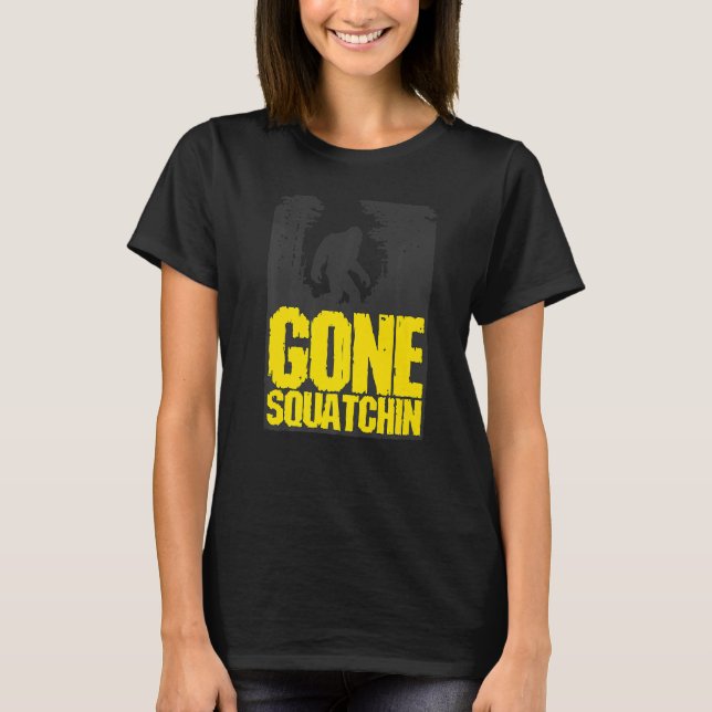 Camiseta Gráfica Gone Squatchin Nerd Geek 1 (Anverso)