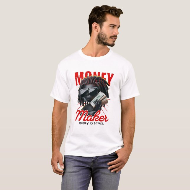 Camiseta Gráfica Gorilla Money Maker - Mentalidad  (Anverso completo)