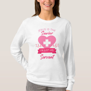 Camiseta Gráfica góspel de Jesús Salvador de Enfermeras Cri