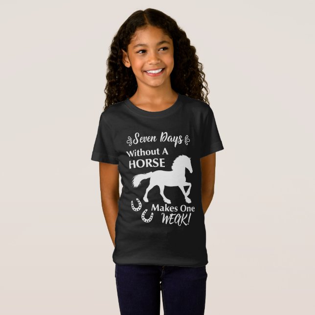 Camiseta Gráfica graciosa cita de los amantes del caballo (Anverso completo)