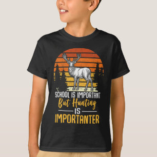 Camiseta Gráfica Graciosa De Escuela Y Caza Para Chicas Y M