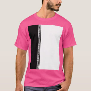 Camiseta Gráfica griega en blanco y negro