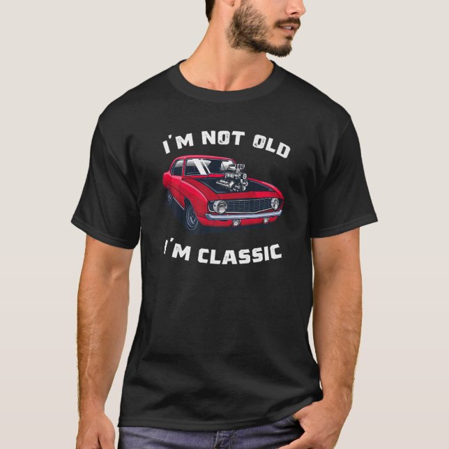 Camiseta Gráfica Guay clásica no soy viejo soy clásico (Anverso)