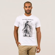 Camiseta Gráfica Guerrero Futuro - Samurái Cyberpu