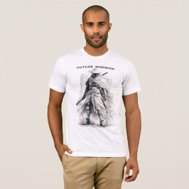 Camiseta Gráfica Guerrero Futuro - Samurái Cyberpu