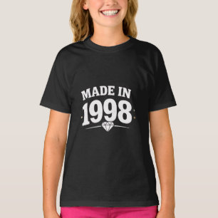 Camiseta Gráfica Hecha en 1998   Camiseta Vintage 