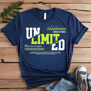 Camiseta gráfica ilimitada   Tee de los hombres de