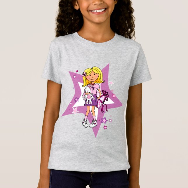 Camiseta gráfica ilustrada de regalo de estrella (Anverso)
