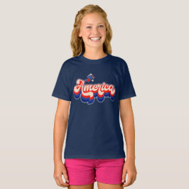 Camiseta gráfica infantil “America” – Patriótica i