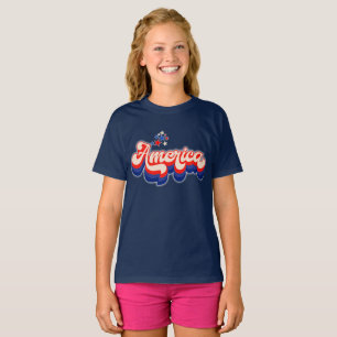 Camiseta gráfica infantil “America” – Patriótica i