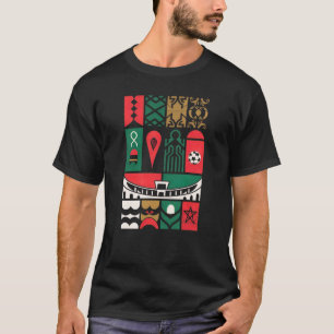Camiseta gráfica inspirada en Marruecos 2025 de fú