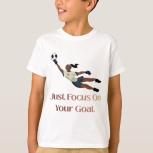 Camiseta gráfica inspiradora para portero de fútbo