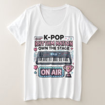 Camiseta gráfica K-POP Rhythm Nation Own The Stage