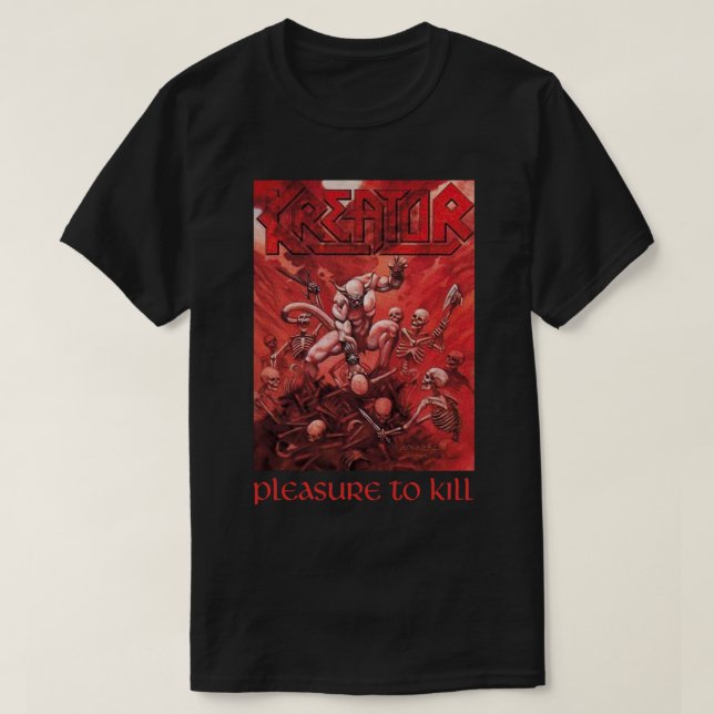 Camiseta Gráfica Kreator Bands Music - Placer matar a Cla (Diseño del anverso)