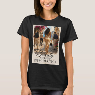 Camiseta gráfica La belleza no necesita presentaci