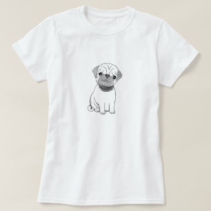 Camiseta gráfica linda del perro de perrito del