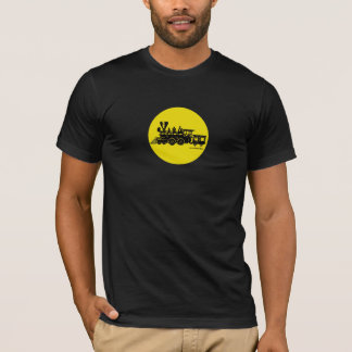 Camiseta gráfica locomotora del motor de vapor del