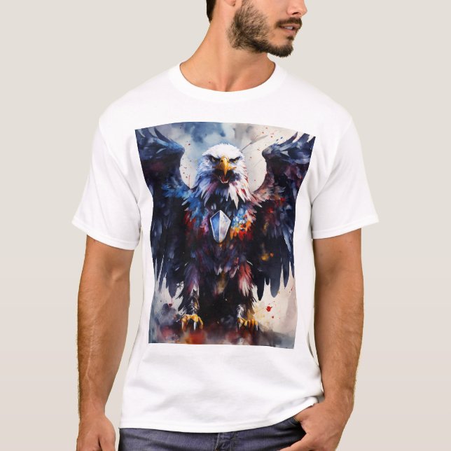Camiseta gráfica Majestic Eagle Desata tu espíritu (Anverso)