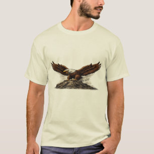 Camiseta gráfica majestuosa del águila calva sobre