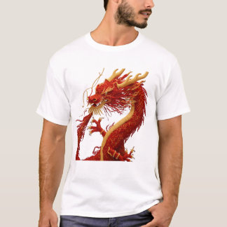 Camiseta gráfica majestuosa del dragón oriental ro