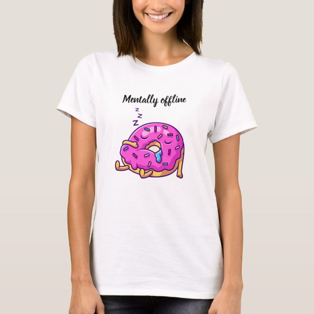 Camiseta Gráfica Mentalmente Desconectada (Anverso)