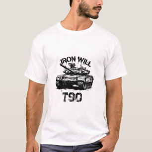 Camiseta gráfica militar T-90 Tank Iron Will