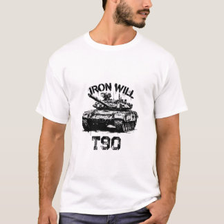Camiseta gráfica militar T-90 Tank Iron Will