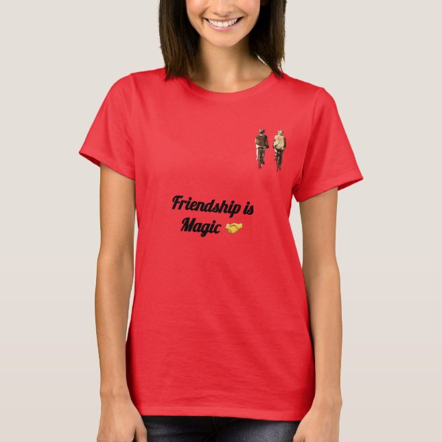 Camiseta gráfica minimalista adorable (Anverso)