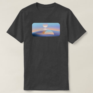 Camiseta gráfica minimalista de ciencia ficción de