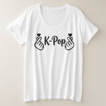 Camiseta gráfica minimalista de corazón con dedos
