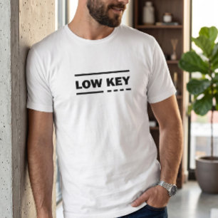 Camiseta gráfica minimalista de hombre de baja int