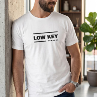 Camiseta gráfica minimalista de hombre de baja int