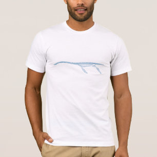 Camiseta Gráfica minimalista de plesiosaurio acuático