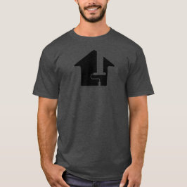 Camiseta gráfica minimalista de rodillo de pintura
