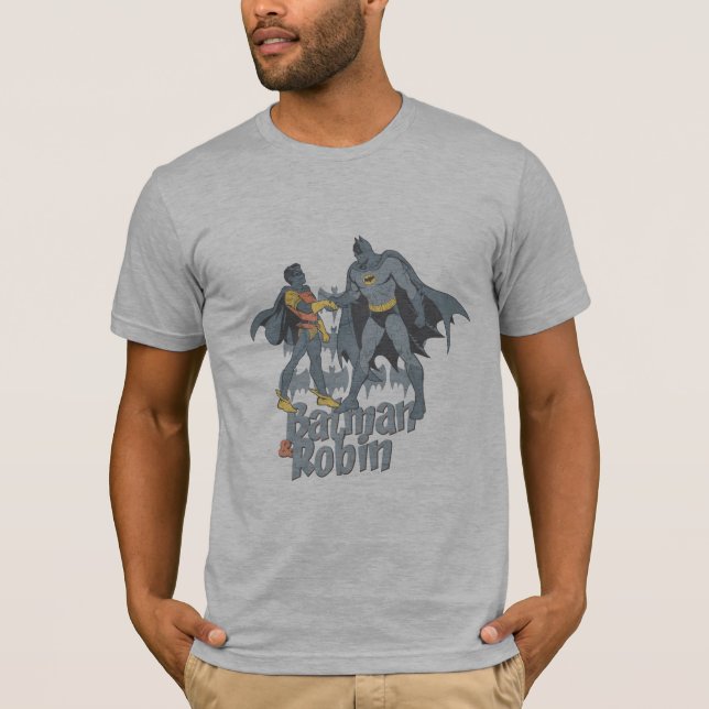 Camiseta Gráfica Molesta De Batman Y Robin (Anverso)