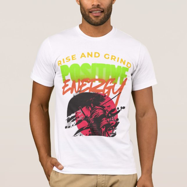 Camiseta gráfica motivacional (Anverso)