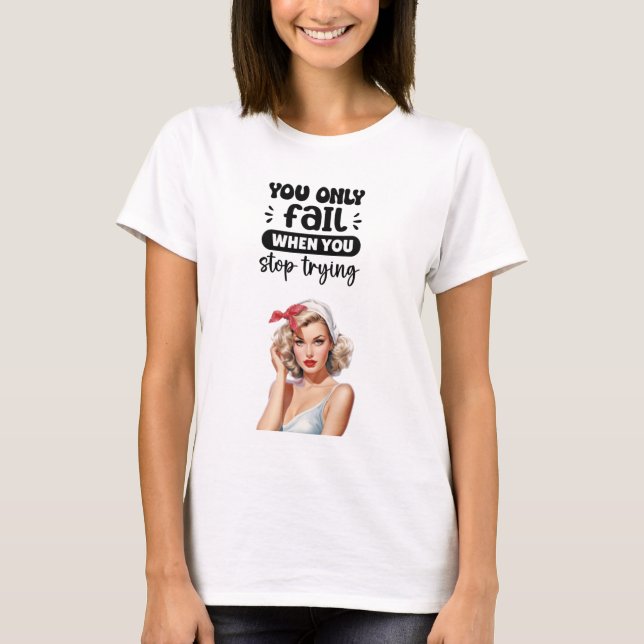 Camiseta Gráfica Motivacional Camisa Inspiradora (Anverso)