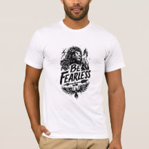 Camiseta gráfica motivacional Cresta de León Sin M