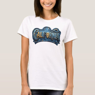 Camiseta gráfica Navy CALIFORNIA Artística