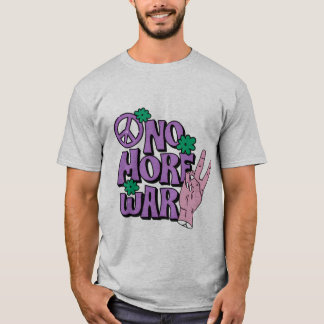 Camiseta gráfica "No más guerra"