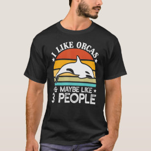 Camiseta Gráfica Orca Para Mujeres Hombres Ballena 5
