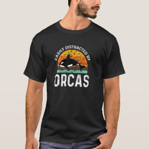 Camiseta Gráfica Orca Para Mujeres Hombres Jóvenes Ballena 