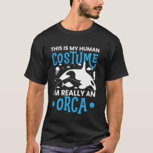 Camiseta Gráfica Orca Para Mujeres Hombres Niños Manga Larg