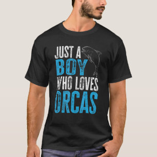 Camiseta Gráfica Orca Para Niños Hombres Ballena 1