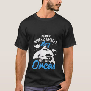 Camiseta Gráfica Orca Para Niños Hombres Ballena V Ne