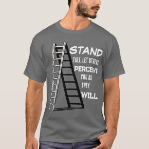Camiseta Gráfica Oscura de Escalera de Cita Estoic