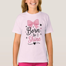 Camiseta gráfica para adolescentes 'Born to Shine'