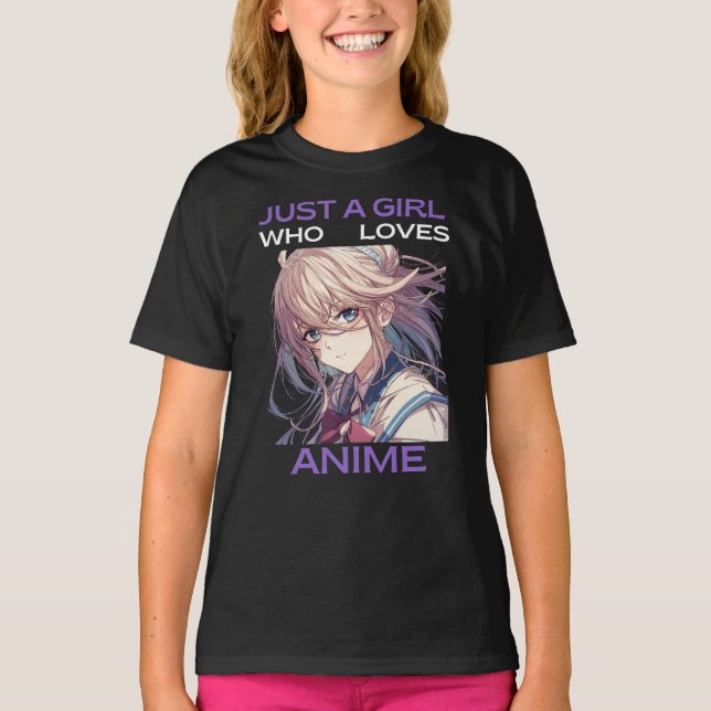 Camiseta gráfica para Chicas Anime (Anverso)