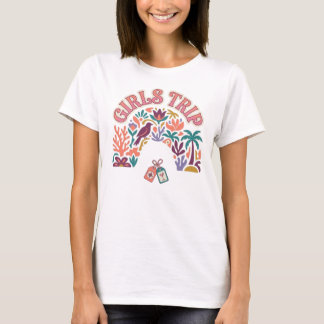 Camiseta Gráfica para Chicas Viajando con Ansias d